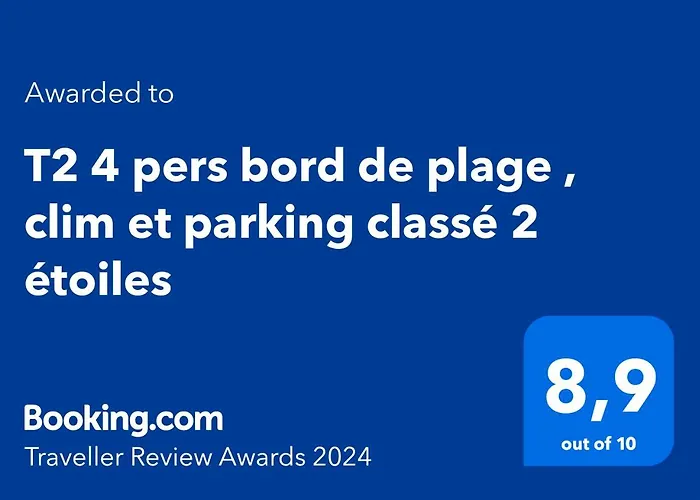 Apartment T2 4 Pers, Renove En Bord De , Clim Et Parking Classe 2 Etoiles